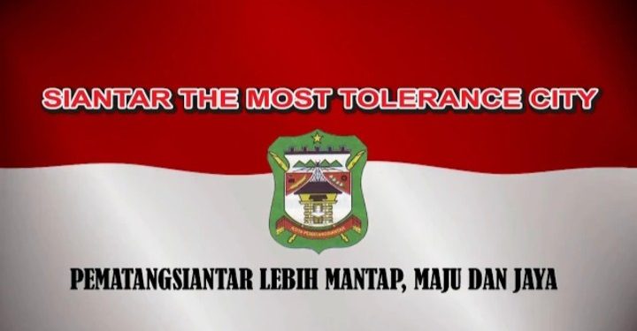 Poster Siantar The Most Tolerance City yang di produksi Bidang Protokol & Komunikasi Pimpinan Pematangsiantar pada tahun 2017 pasca terbitnya IKT Setara Institute. (Sumber: youtube).