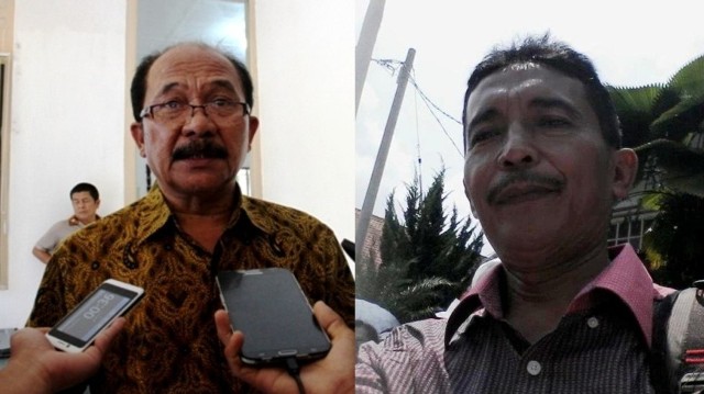 Sitanggang (Kiri) dan Hotman Kamaluddin Manik (Kanan)