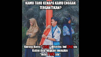 Karya salah satu pemenang Lomba Cipta Meme FLS 2019 yang diadakan Kemendikbud RI.