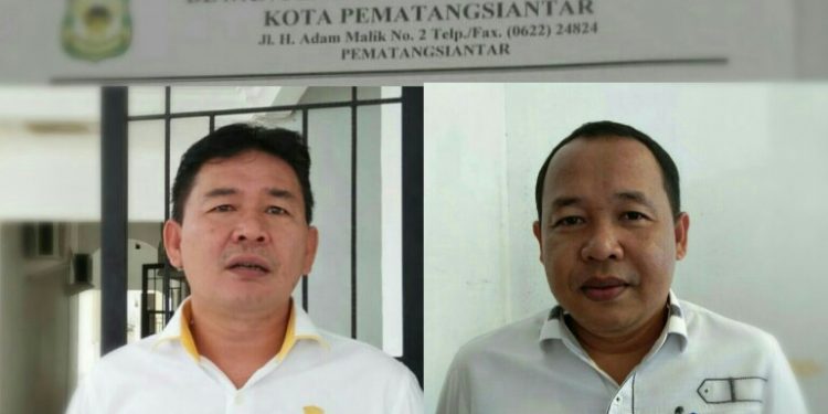 (Kiri) Mangatas Silalahi, (kanan) Timbul Lingga.