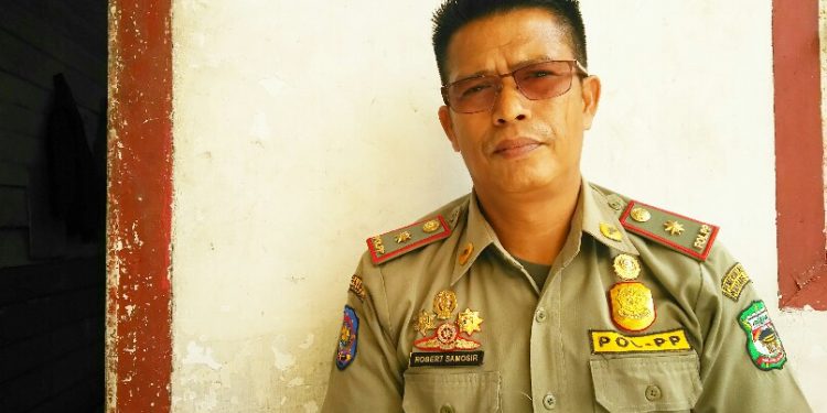Robert Samosir, Kasatpol PP Kota Pematangsiantar. (isiantar/nda).