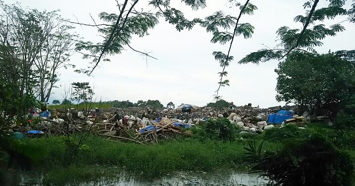 Lahan tempat pembuangan sampah milik Pemko Siantar di Tanjung Pinggir yang sifat pemakaiannya disebutkan menyewa dari salah seorang warga dengan harga sewa Rp 48 juta per tahun. (isiantar/nda).