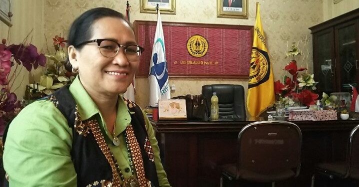 Rektor Universitas Simalungun (USI), Corry Purba. (isiantar/nda).