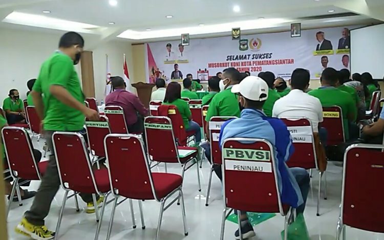 Musorkot KONI Pematangsiantar, di Siantar Hotel, Sabtu (12/9). (isiantar/nda).