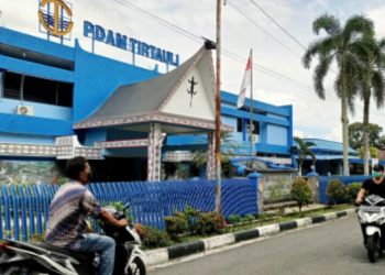 Kantor PDAM Tirtauli di Jalan Porsea nomor 2, Pematangsiantar. (isiantar/nda).