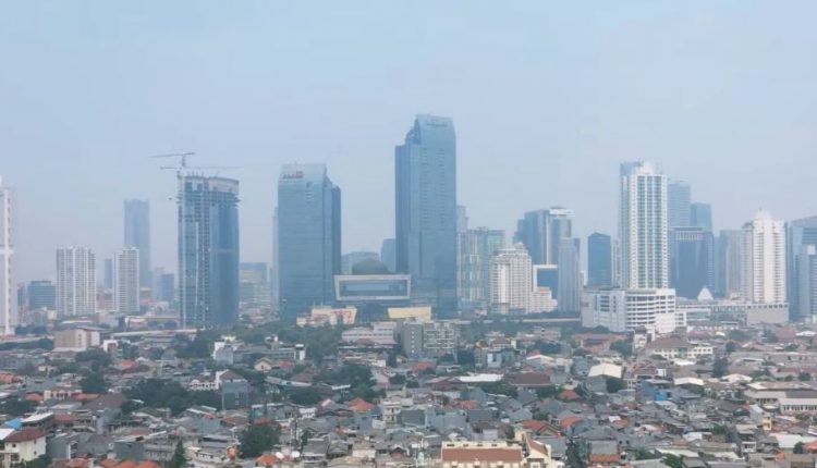 Ilustrasi polusi udara Jakarta.