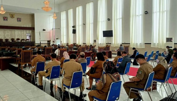 Suasana sidang paripurna DPRD Kota Pematangsiantar, Selasa (21/9/2021). (isiantar/nda).