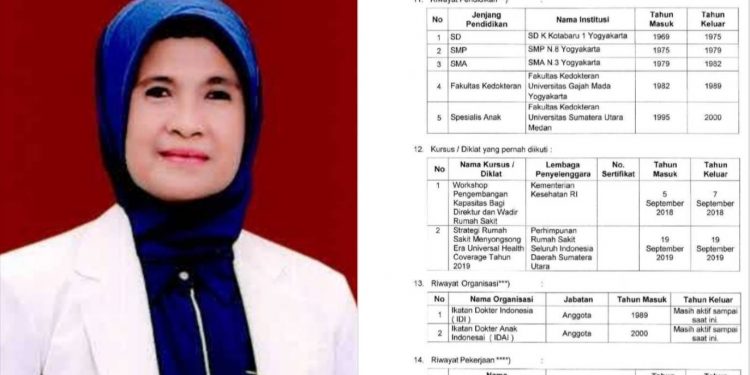 Jenjang pendidikan Susanti Dewayani. (Sumber: KPU).