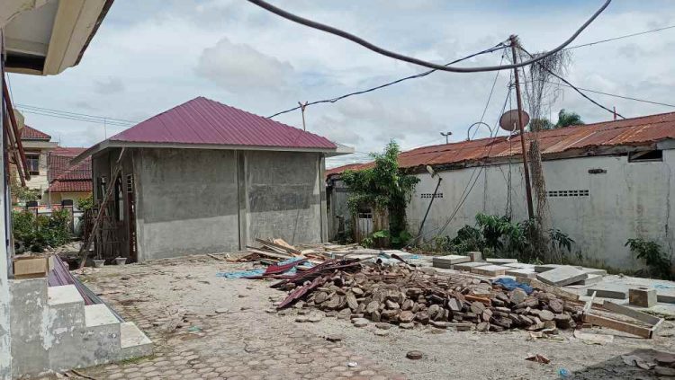 Proyek gedung yang kini sedang dibangun.