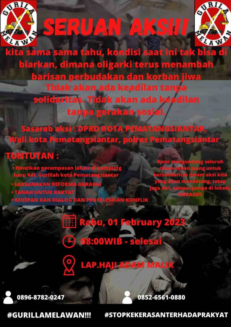 Poster undangan aksi.