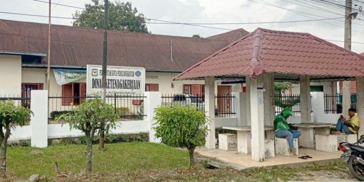 Kantor Dinas Ketenagakerjaan Kota Pematang Siantar di Jalan Dahlia nomor 2. (isiantar/nda).